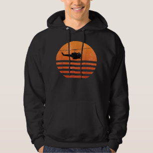 Distressed Huey Helicopter UH-1 Vietnam War Vetera Hoodie
