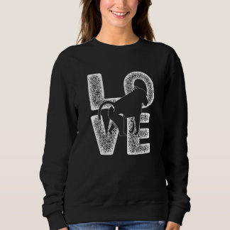 Distressed I Love Baboon Idea For Primates Sweatshirt