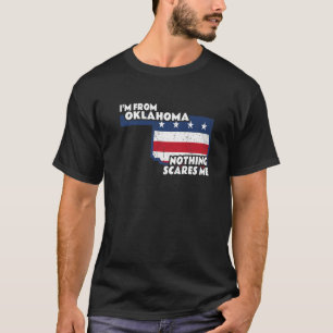Distressed I'm From Oklahoma Home State OK Nothing T-Shirt