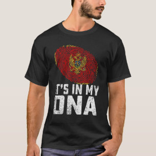 Distressed It's In My Dna Montenegro Flag Men Wome T-Shirt