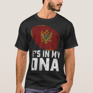 Distressed It's In My Dna Montenegro Flag Men Wome T-Shirt