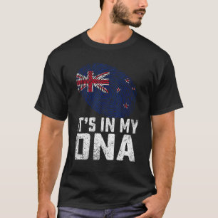 Distressed It's In My Dna New Zealand Flag Men Wom T-Shirt