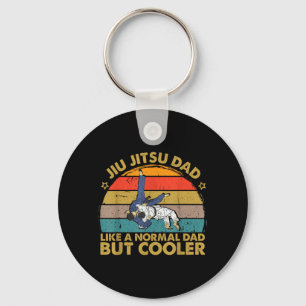 distressed Jiu-Jitsu Dad quote Men Father retro Key Ring