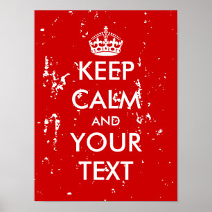Distressed Keep Calm posters   Vintage WII design
