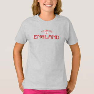 Distressed Liverpool England Girls' T-Shirt