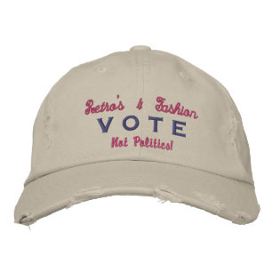 (Distressed Look) Election Gear - Vote Embroidered Hat