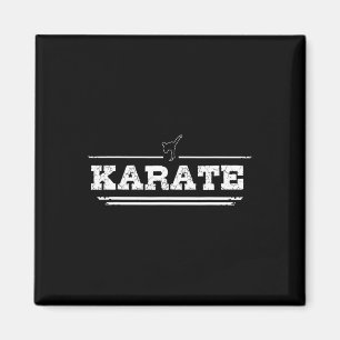 Distressed Look Karate Gift For Karateka Magnet
