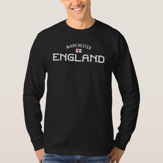 Distressed Manchester England T-Shirt (Front)