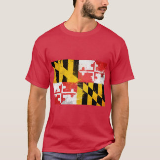 Distressed Maryland Flag T-Shirt