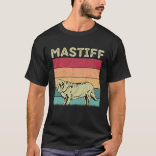 Distressed Mastiff Dog Boys Girls Retro Mastiff D T-Shirt