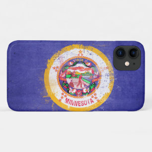 Distressed Minnesota State Flag Case-Mate iPhone Case