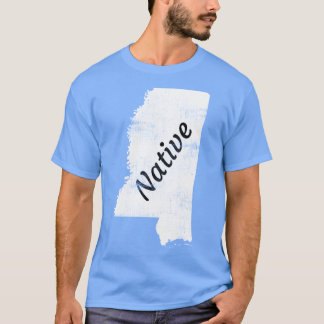 Distressed Mississippi Native Design T-Shirt