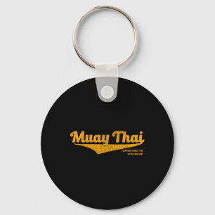 Distressed Muay Thai Kickboxing , Mma, Bjj, Thaila Key Ring