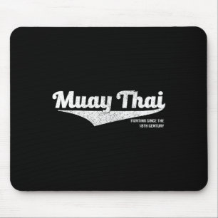 Distressed Muay Thai Kickboxing Shirt, Mma Bjj, Th Mouse Pad