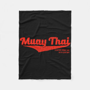 Distressed Muay Thai Kickboxing Tee, Mma Bjj, Thai Fleece Blanket