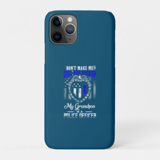 Distressed My Grandson Is A Police Officer Gift Case-Mate iPhone Case