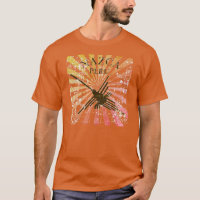 Distressed Nazca Peru Hummingbird Retro Sunset