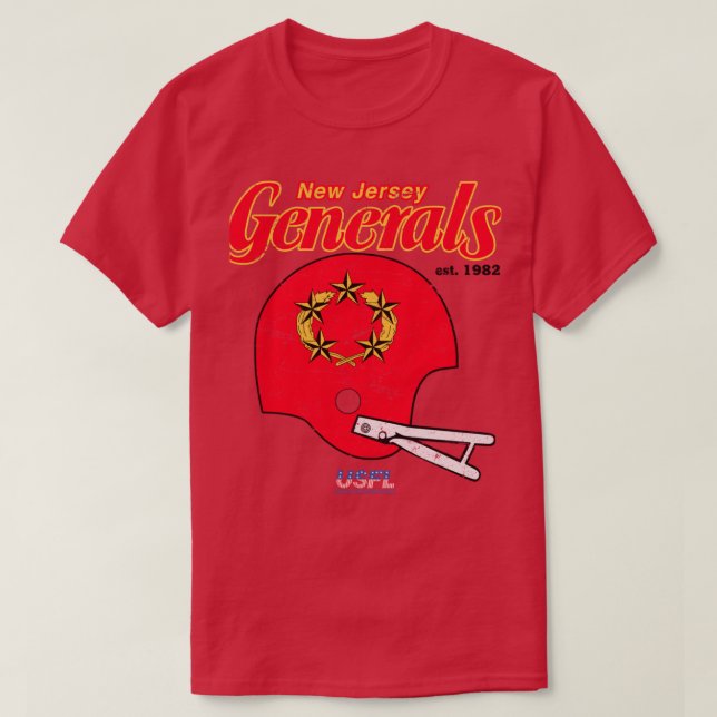 Distressed New Jersey Generals T-Shirt (Design Front)