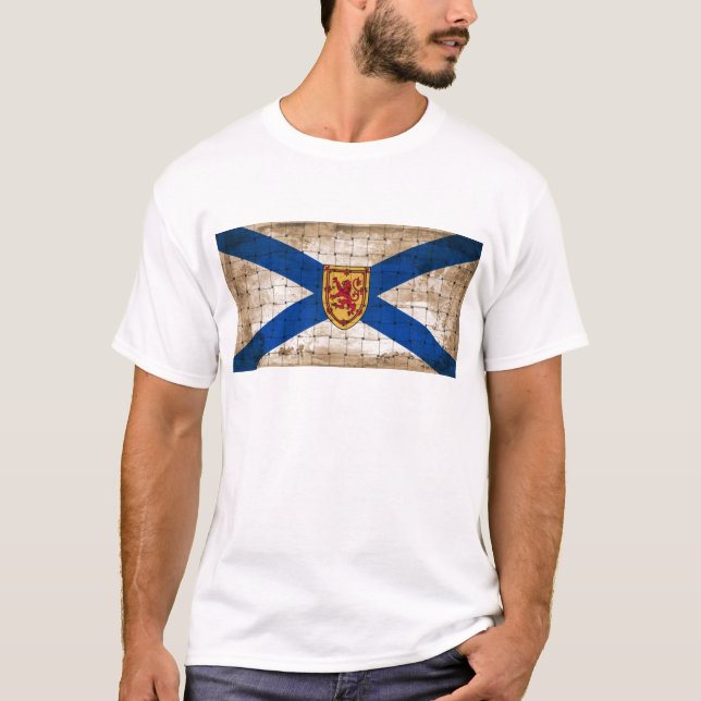 Distressed Nova Scotia Flag T-Shirt (Front)
