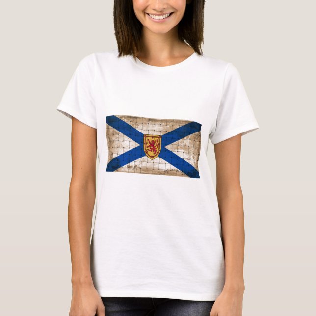 Distressed Nova Scotia Flag T-Shirt (Front)