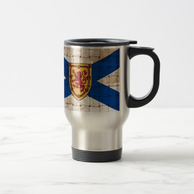 Distressed Nova Scotia Flag Travel Mug (Right)
