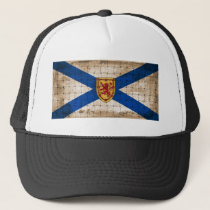 Distressed Nova Scotia Flag Trucker Hat