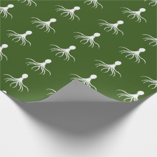 Distressed Octopus Design - Matte Wrapping Paper