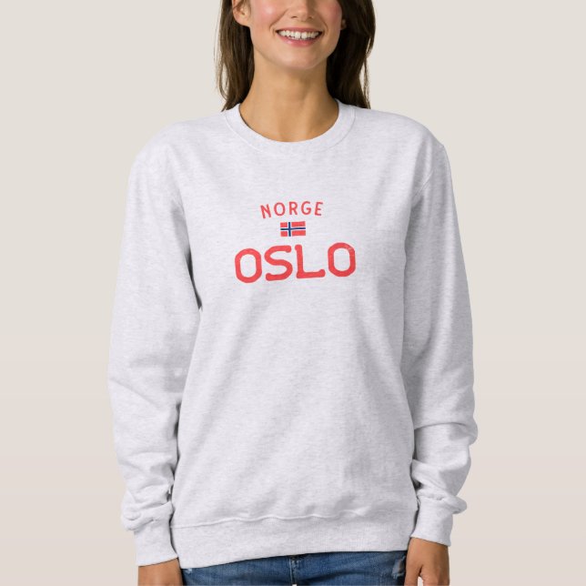 Distressed Oslo Norge (Norway) Sweatshirt (Front)
