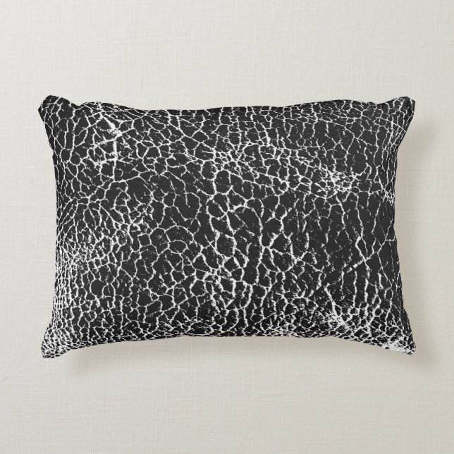 Distressed overlay texture of crocodile or snake s decorative cushion (Front)