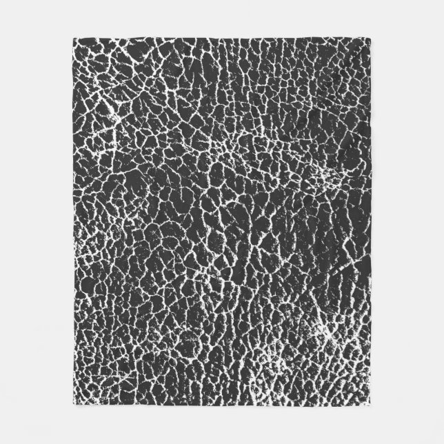 Distressed overlay texture of crocodile or snake s fleece blanket (Front)