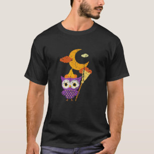 Distressed Owl Witch Halloween Gifts Spooky Night T-Shirt