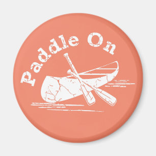 Distressed Paddle On Design - Magnet