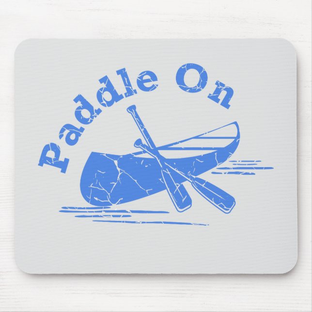 Distressed Paddle On Design - Mouse Pad (Front)