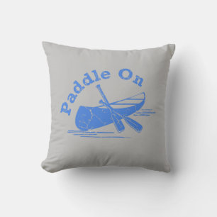Distressed Paddle On Design - Throw Pillow 16" x 1