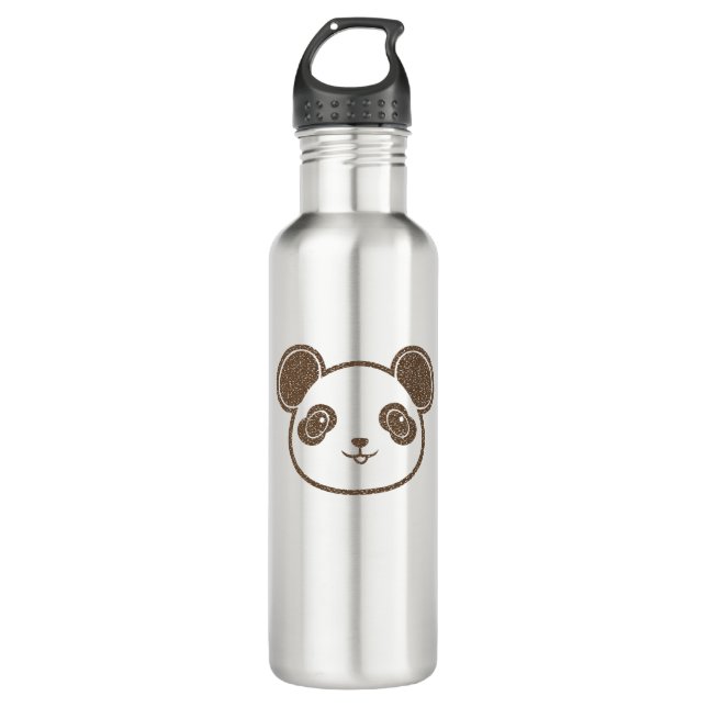 Distressed Panda Bear 710 Ml Water Bottle (Front)