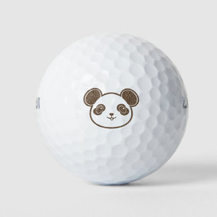 Distressed Panda Bear Golf Balls