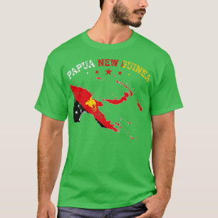 Distressed Papua New Guinea Flag Men Women Kids Pa T-Shirt