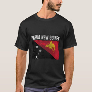 Distressed Papua New Guinea Flag Papua New Guinean T-Shirt