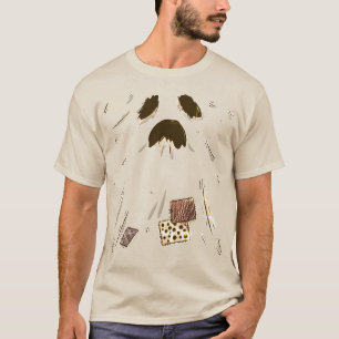 Distressed Patchwork Ghost T-Shirt