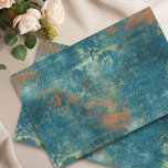 Distressed Patina Copper Vintage Ephemera  Tissue Paper<br><div class="desc">This design may be personalised by choosing the Edit Design option. You may also transfer onto other items. Contact me at colorflowcreations@gmail.com or use the chat option at the top of the page if you wish to have this design on another product or need assistance. See more of my designs...</div>