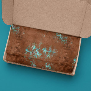 Distressed Patina Copper Vintage Tissue Paper