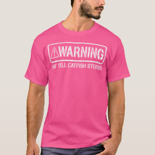 Distressed Patriotic Catfish Fishing Funny T-Shirt