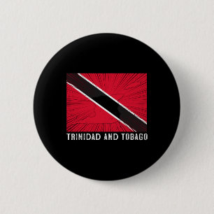 Distressed Patriotic Trinidad And Tobygo Flag Trin 6 Cm Round Badge
