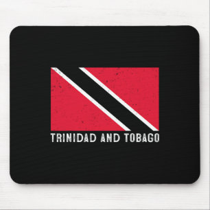 Distressed Patriotic Trinidad And Tobygo Flag Trin Mouse Pad