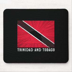 Distressed Patriotic Trinidad And Tobygo Flag Trin Mouse Pad