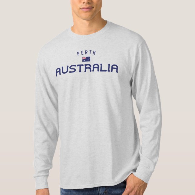 Distressed Perth Australia T-Shirt (Front)