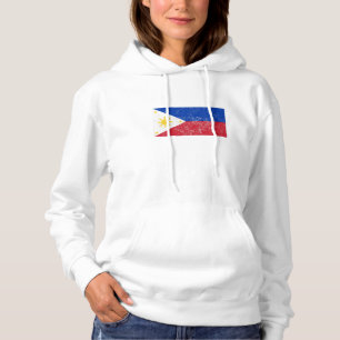 Distressed Philippines Flag Hoodie