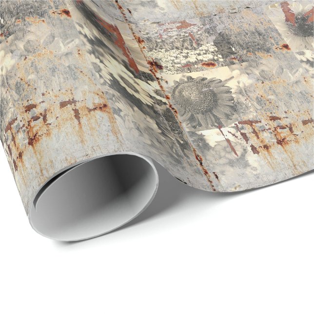 Distressed Photo Gift Wrap 9 Photos HAMbWG (Roll Corner)