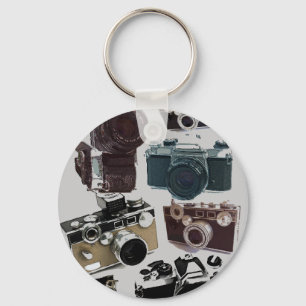 distressed photographer photography retro Camera Key Ring