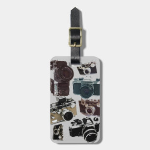 distressed photographer photography retro Camera Luggage Tag